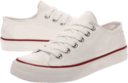 Canvas Shoes Sneakers for Women Fashion Low Top Lace Up Canvas Sneakers Classic Casual Walking Running Comfortable Non Slip Board Shoes（bai-285） White