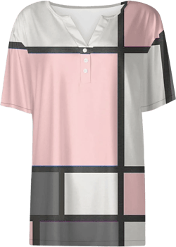 COTECRAM Summer Tops for Women 2025 Vacation Trendy V Neck Boho Short Sleeve Shirts Casual Loose Comfy Tunics XX-Large D Pink