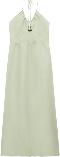 Long halter-neck dress