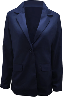 MAYRAIN Vacation Spring Summer Blazer for Women Lapel Oversized Blazers Elegant Lightweight Suit Jackets Navy Blue Medium