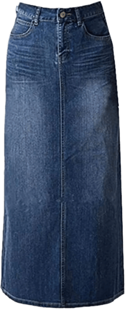 Long Denim Skirt for Women Casual A-Line Denim Maxi Skirt Stretch High Waisted Jean Skirt with Pocket Blue Blue(a Line) 6