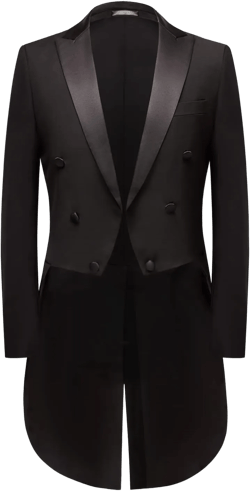 MOGU Mens Black Tuxedo with Tails Slim Fit Dress Jacket Coat for Men Casual Wedding 4X-Large