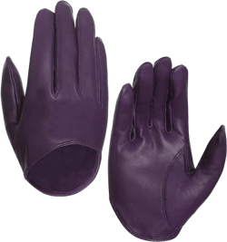 Harssidanzar Leather Spring Gloves For Women,Genuine Leather Half Palm Short Unlined Driving Dress Cosplay Gloves GL011