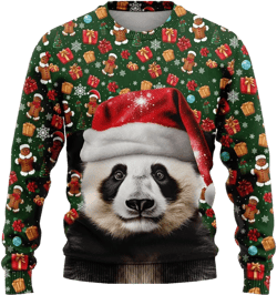 Animal Ugly Christmas Sweatshirt for Women, 3D Gingerbread Cookie Sweater Mens Funny Xmas Shirts (HN-SW05) at Amazon Women’s Clothing store