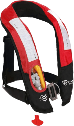Eyson Inflatable Life Jacket Life Vest Highly Visible Automatic Red