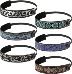 6 Pieces Headbands With Buttons for Facecover, Nurse Girls Women Non-Slip Velvet-lined Hairband, Boho Elastic Adjustable Fabric Sports Yoga Headband