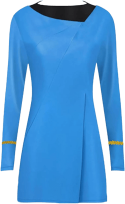 Starfleet Uniform,Starsship Captain Officer Duty Dress,Women's Star Series Costume Dress Uniforms Blue/a 3X-Large