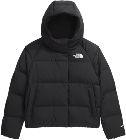 THE NORTH FACE Girls' North Jacket | Water Repellent, 600 Fill Recycled Waterfowl Down, Insulated Hood, Secure Zip Pockets Large Tnf Black