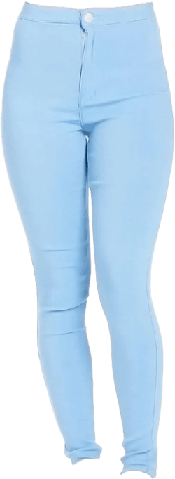 Jean Leggings for Women High Waist Slim Fit Skinny Leg Pull on Jeans Classic Stretch Wash Tapered Denim Pants Large Light Blue