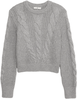 Cotton-Blend Cable-Knit Sweater | Banana Republic