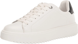 Steve Madden Women's Charlie Platform Sneaker White 7.5