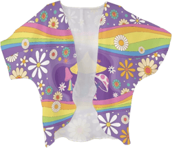 Coloranimal Women's Puff Sleeve Kimono Cardigan Swimsuit Cover Up for Beach Plus Size S-4XL at Amazon Women’s Clothing store