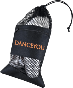 DANCEYOU Dance Shoe Mesh Bags Pointe Shoe Bag Ballet Shoes Storage Bag Durable Drawstring Pouch Bag for Women Girls