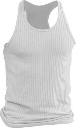Cotton Tank Top Men, Ribbed Tank Top Men Workout Tank Tops Undershirts Y-Back Muscle Tee Sleeveless T-Shirts White Medium