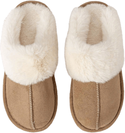 Women's Slippers Fuzzy Warm Comfy Faux Fur Slip-On Fluffy Fashion Bedroom House Shoes, Anti-Skid Cozy Plush For Indoor Outdoor