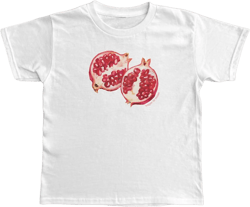 Lunoakvo Women's Y2K Baby Tees Short Sleeve E-Girls Cute Graphic Print Crop Tops Retro Vintage Aesthetic T Shirts, Large, Pomegranate-white