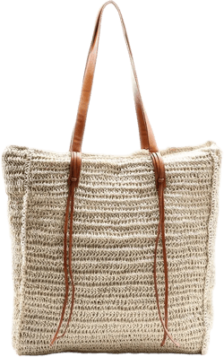 miss fong Summer Beach Bag, Beach Bags for Women,Straw Bag Straw Beach Bag Handmade Woven Tote Bag for Holiday Beach Trips