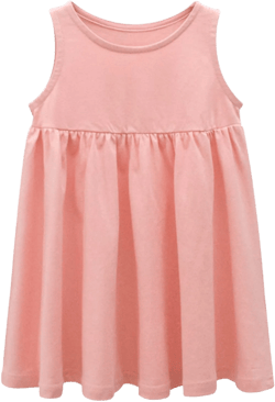 Toddler Baby Girl Infant Ruffle Sleeveless Casual Dresses Comfy Lace Overall Dress Sundress Pink 3-4T