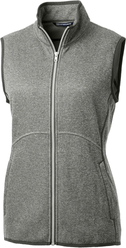 Cutter & Buck Mainsail Womens Basic Vest X-Large Polished Heather