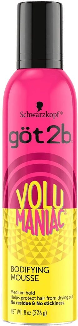 Got2b Volumaniac Bodifying Hair Mousse, 8 oz