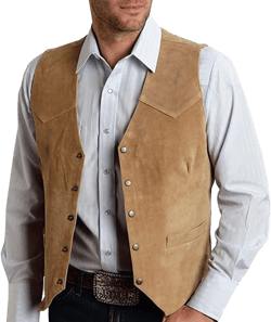 Mens Retro 5 Button Suede Suit Vest V Neck Leather Casual Waistcoat for Prom Banquet for Father Husband Gift Regular Fit 4X-Large Brown