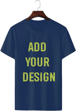 Design Your Own Personalised Print T Shirt Add Picture/Text/Logo Medium Navy