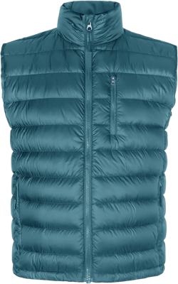 Bakery Men's Down Vest Lightweight Packable Puffer Vest Stand Collar Down Vest Zipper Sleeveless Jacket X-Large Green