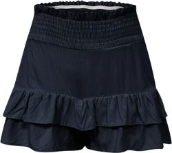 Women Plus Size Linen High Waisted Paperbag Shorts Ruffle Layered Flowy Summer Bermuda Pant B Navy - Wide Leg Pants Woman Small