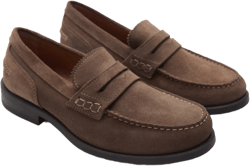 Suede leather loafers