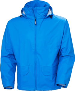 Helly-Hansen Voss Waterproof Rain Jackets for Men Featuring Full Stretch Fabric and Adjustable Hood that Packs into Collar Small Racer Blue
