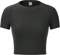 Women's Sports Compression Shirt With Round Neck, Short Sleeves, Quick Dry, Tummy Control, Fitness Training Running Workout Cropped Top Tight Shirts