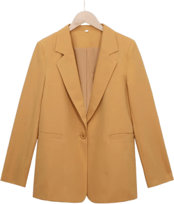 Womens Open Front Blazers Long Sleeve Casual Button Work Office Blazer Jacket Dressy Business Outfits X-Large Khaki