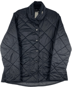 Dickies Womens Black Nylon Padded Jacket With Packable Hood Size L