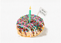 Birthday Donut Card