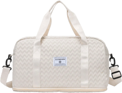 Large Capacity Fashion Waterproof Kids Shoulder Bag With Wet/Dry Separation, Portable Handbag For School Dorm Clothes Storage, Unisex Travel Messenger Bag