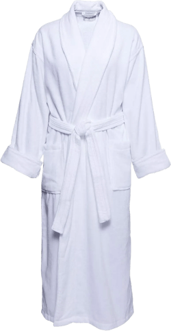 Mansfield, Unisex Classic Terry Velour Shawl Collar Spa Robe