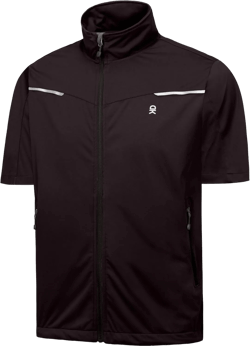 Little Donkey Andy Men's Lightweight Softshell Vests Short Sleeve Jackets for Golfing Hiking Running XX-Large Deep Brown