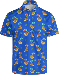 Men's Short Sleeve Golf Shirt Performance Moisture Wicking Polo Shirts Dry Fit Tennis Shirt Medium Polostyle-6