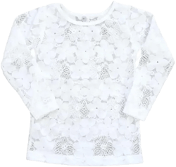 White Lace Layering Top