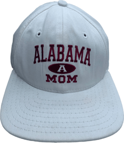 Vintage Alabama Mom White Snapback Hat