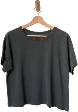 Vintage Fille Tee - Washed Black