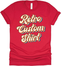 Custom T Shirts Add Your Text Custom Shirt for Men Customized T Shirts Unisex Cotton Personalized T Shirts Infant 12 Months Red