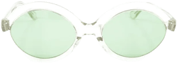 1960's Oversized Clear Frame Sunglasses