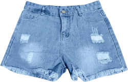 Denim Shorts for Women High Waisted Bermuda Jean Shorts Distressed Summer Jeans Cut Off Distressed Jean Shorts A2 Small