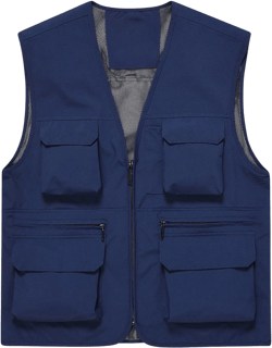 Zeiyignr Men's Casual Lightweight Outdoor Vest Quick Dry Fishing Vest Multi Pockets Sleeveless Jackets Hiking Utility Vests 3X-Large Navy