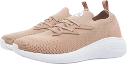 RBX Active Women's Slip On Athletic Training Shoe, Lightweight Running Sneaker, Quick Dry Mesh Easy On/Off Lace Up Gym Shoes 7.5 Rose