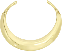 Robert Lee Morris Soho Womens Sculpted Hinged Collar Necklace Gold One Size