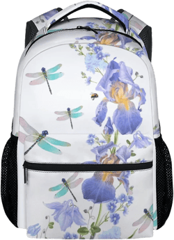 Dragonfly School Backpack for Girls, 16 Inch Backpacks for Women, Cute, Durable, Lightweight, Large Capacity Bookbag for Travel Dragonfly 2 One Size