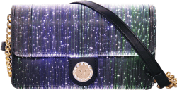 lumisonata Small Quilted Crossbody Bags for Women Handbags LED Shoulder Bag Mini Designer Trendy Purses Leather Black Evening Bag Light Up Clutch Wallet Glitter with Metal Chain Strap: Handbags: Amazon.com