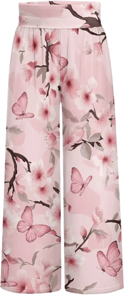 Eheartsgir Women's Linen Summer Palazzo Pants Wide Leg Beach PantsWorkout High Waisted Tummy Control Pants : Clothing, Shoes & Jewelry